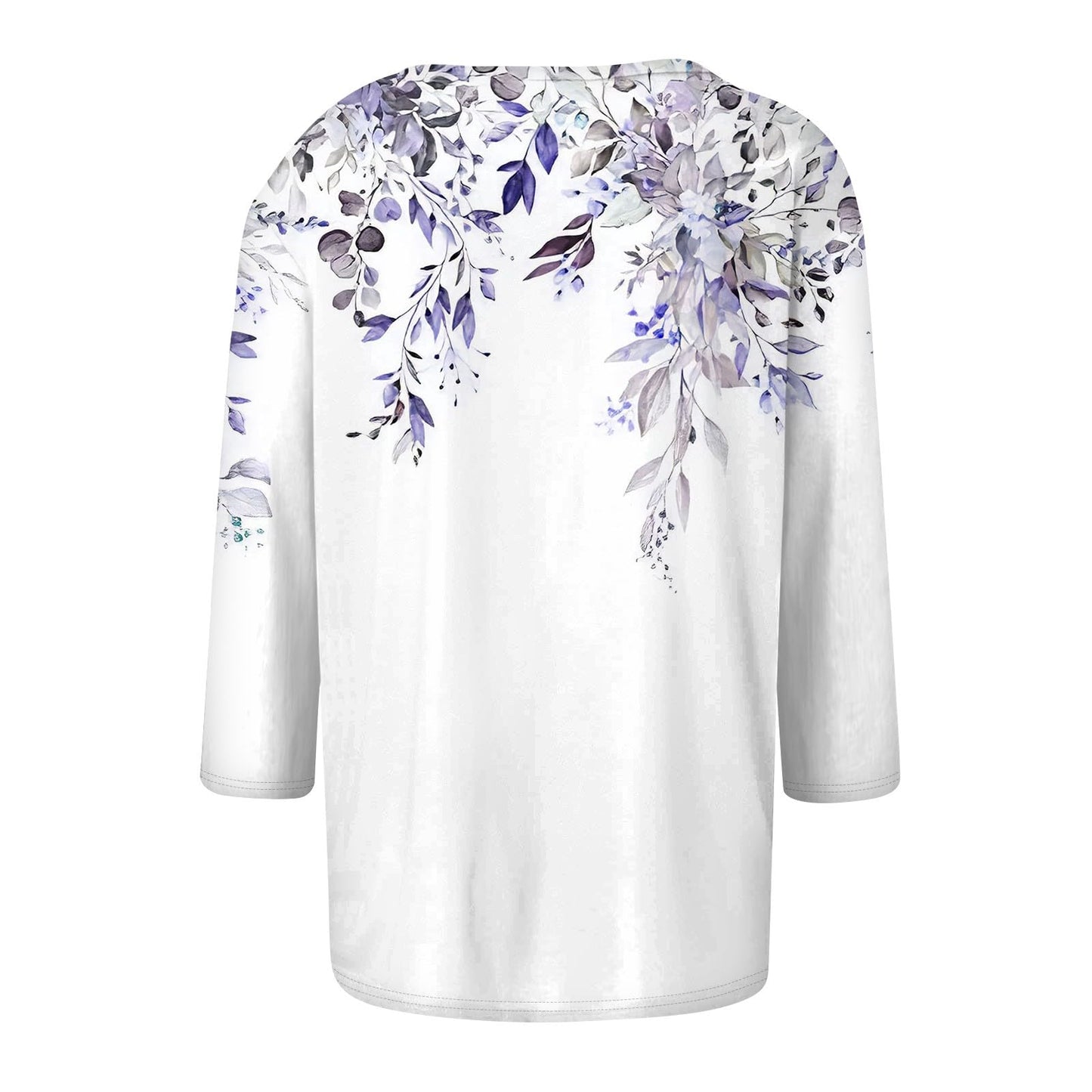 Womens 3/4 Sleeve Tops Layering Pocket Casual Crewneck T Shirts Printed Cute Ethnic Three Quarter Blouses Country Tunic Tops to Wear with Leggings Concert Outfits Womens 3/4 Sleeve T Shirts 2024