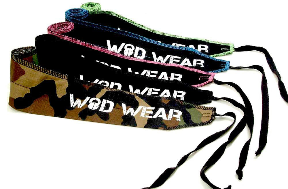 WOD Wear Wrist Wraps for Powerlifting, Strength Training, Bodybuilding, Cross Training, Olympic Weightlifting, Yoga Support - One Size Fits All (Olive/Black Stitch)