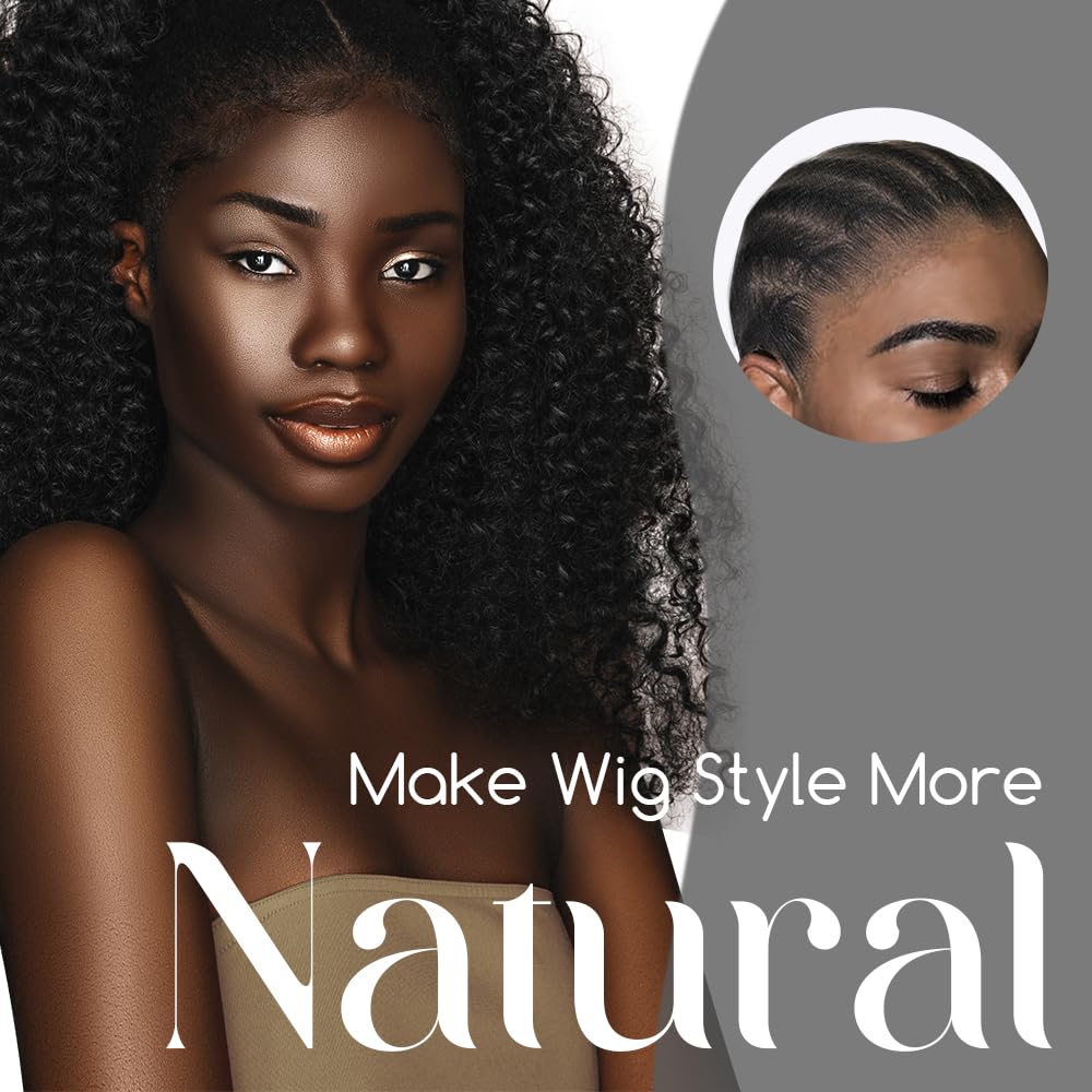 Dreamlover HD Wig Cap for Lace Front Wig, Black Wig Cap for Women, Bald Cap for Woman, Transparent HD Cap for Wigs, HD Stocking Cap for Wigs, 12 Pieces