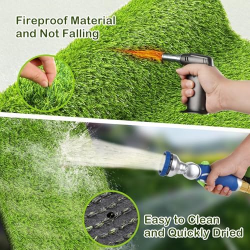 Artificial Grass, Professional Dog Grass Mat, Potty Training Rug and Replacement Turf Outdoor Rug Patio Lawn Decoration, Easy to Clean with Drainage (39.4 x 19.7 inch)