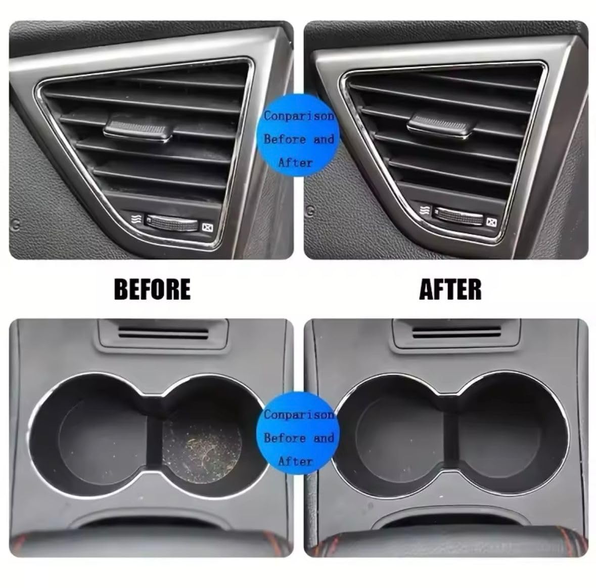 Aydicon Car Cleaning Gel Universal Detailing Gel Automotive Dust Car Crevice Cleaner Slime Auto Air Vent Interior Detail Removal for Car Putty Cleaning Keyboard Cleaner Car Accessories Blue