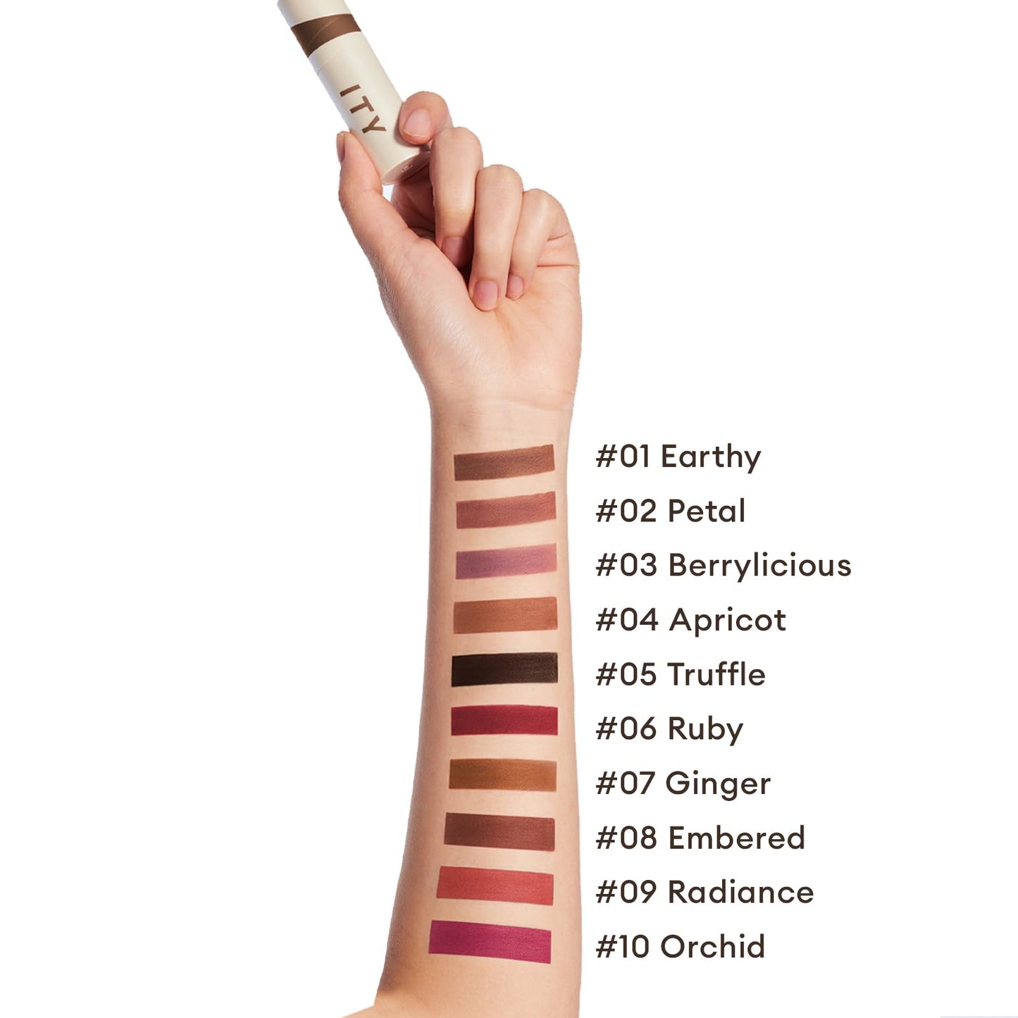 ITY Velvet Matte Finish Lip Stain-Mousse Textured Lip Clay, Red Shade, Conceals Lip Lines, Rich Pigment Lip Tint Lipsticks, 0.14 oz (4g) in Ruby