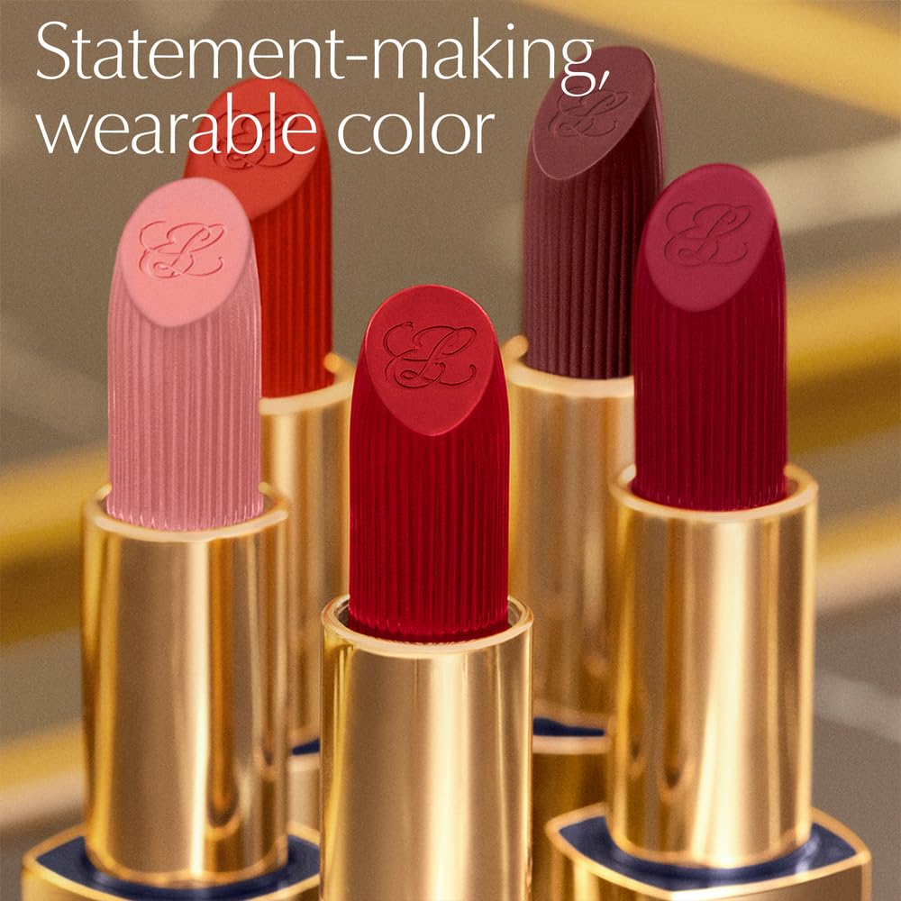 Estée Lauder Pure Color Long-Lasting Cream Lipstick with Cream Finish | Plumping & Nourishing, 686 Confident