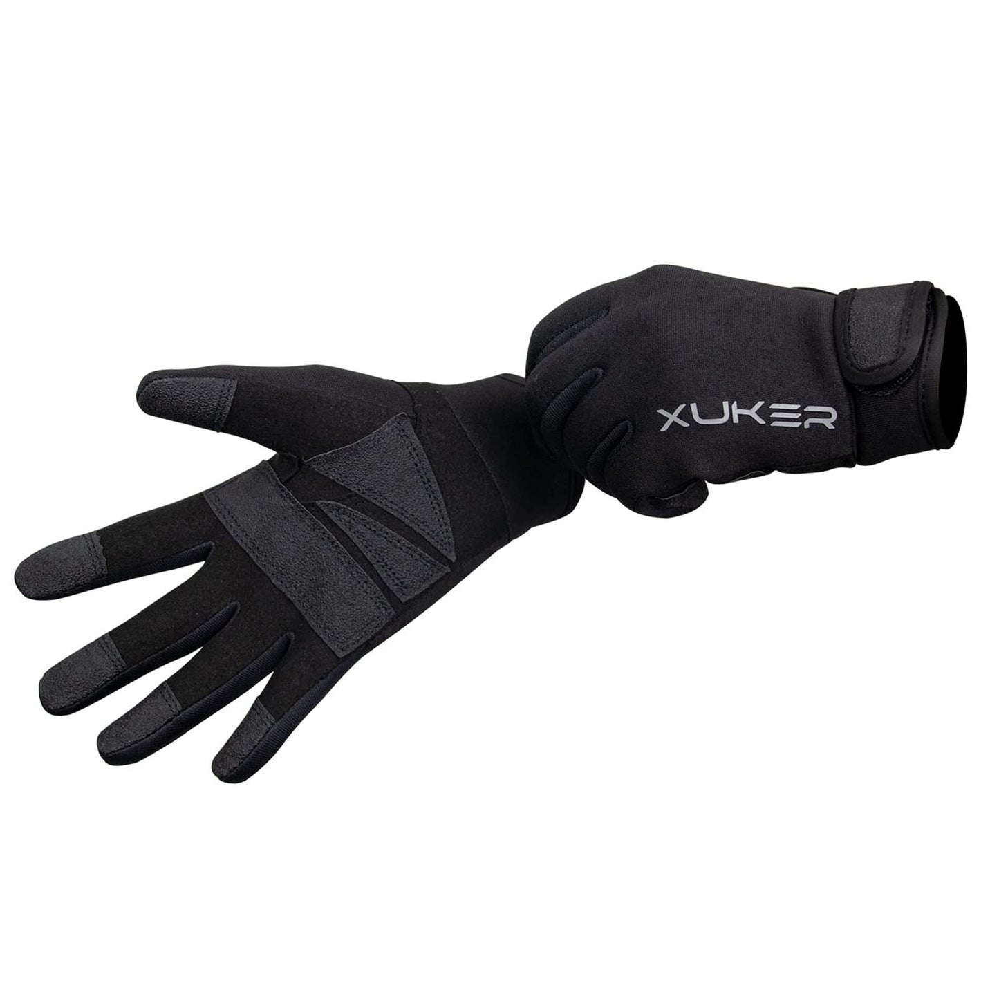 XUKER Neoprene Glove,Wetsuit Gloves 1.5mm & 2mm for Scuba Diving Snorkeling Paddling Surfing Kayaking Canoeing Spearfishing Skiing and Other Water Sports, Black X-Large