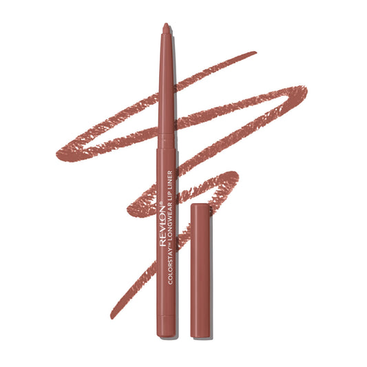 Revlon Colorstay Lip Liner Makeup with Built-In Sharpener, Longwear Rich Colors, Smooth Application, 630 Nude, 0.01 oz