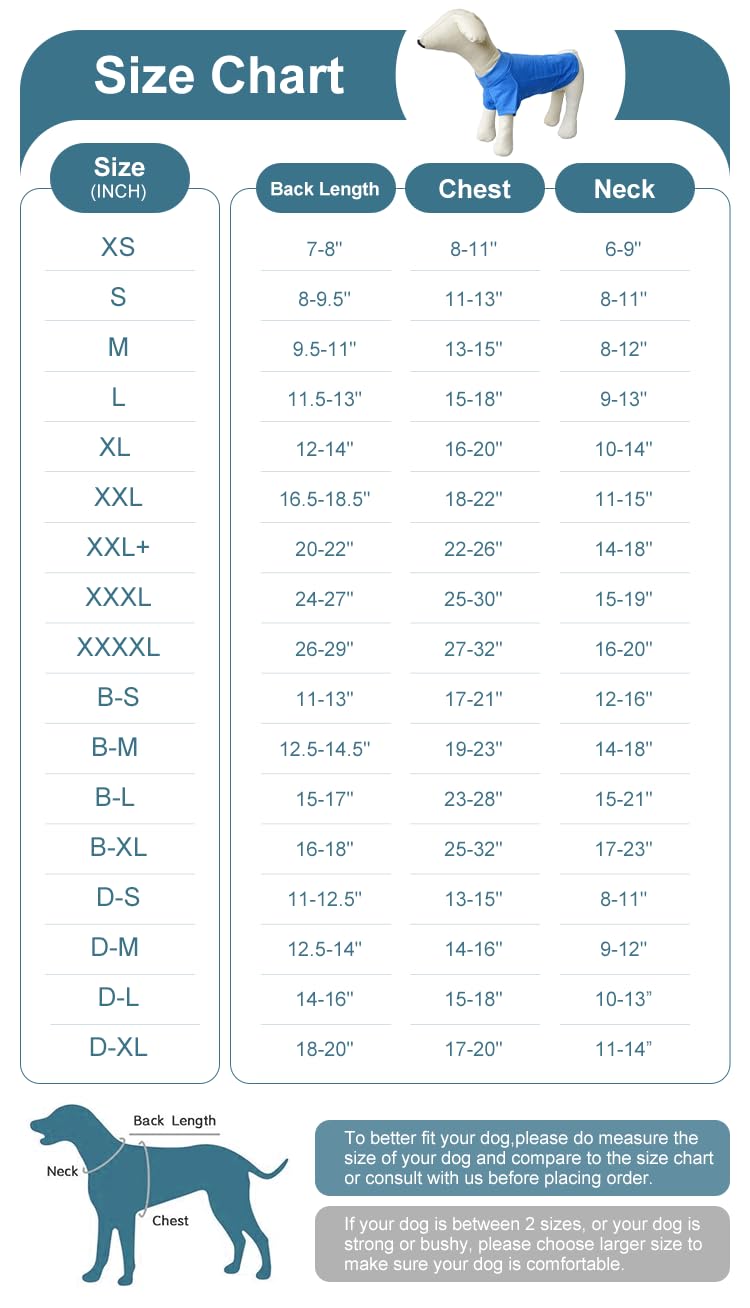 Lovelonglong Pet Clothing Dog Costumes Dachshund Clothes Blank T-Shirt Tee Shirts for Dachshund Dogs,Corgi 100% Cotton Blue D-S