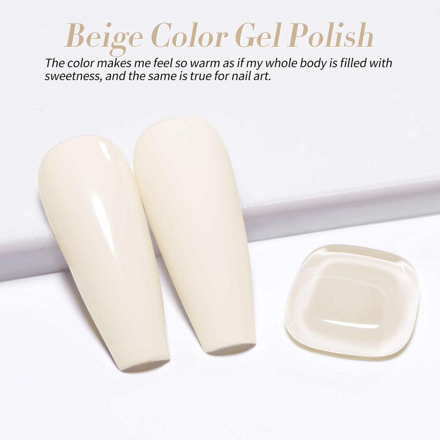 Born Pretty Beige Gel Nail Polish Pale Nude Color Soak Off Gel Polish Nail Art Design Manicure Salon DIY Home 15ml