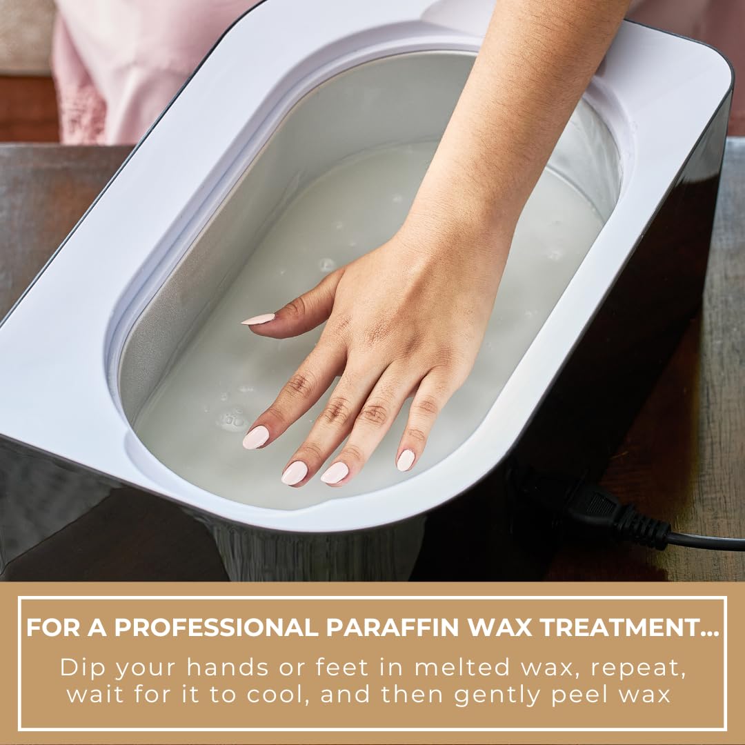 Becky Home 6lb Vanilla Scented Paraffin Wax, Paraffin Wax for Hand and Feet, Use with any Paraffin Wax Machine for Hand and Feet, Paraffin Wax Refills for Paraffin Baths, Parrafin Wax Blocks