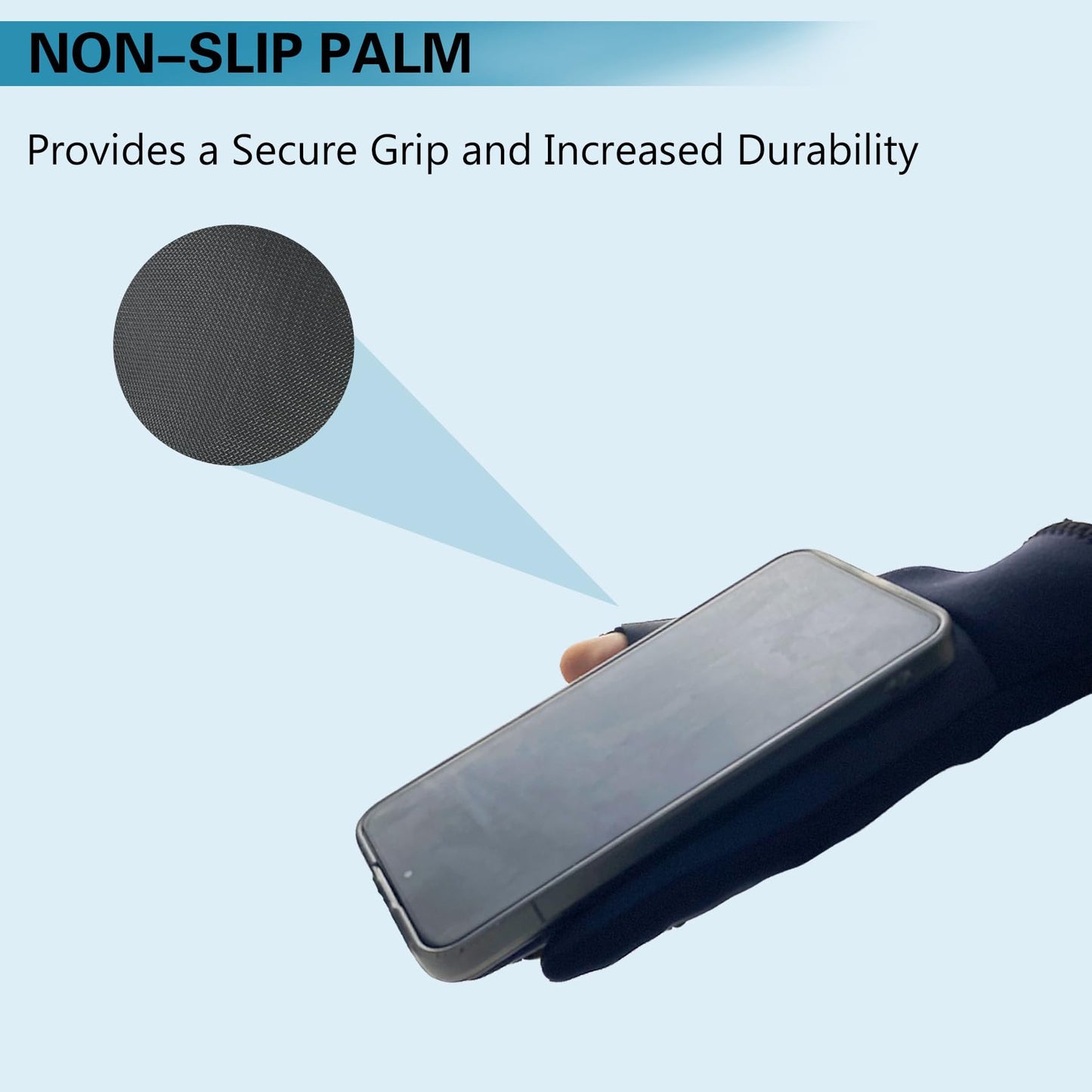 Riverruns Neoprene Fishing Gloves, 3-Cut Fingers Winter Gloves for Men, Cold Weather Gloves for Fly Fishing, Ice Fishing, Photography, Hunting, Black, M