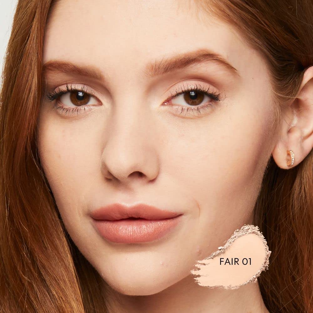 bareMinerals Original Loose Powder Foundation SPF 15, Lightweight Mineral Loose Powder Foundation Makeup, Buildable Coverage, Talc Free, Vegan (Fair 01)