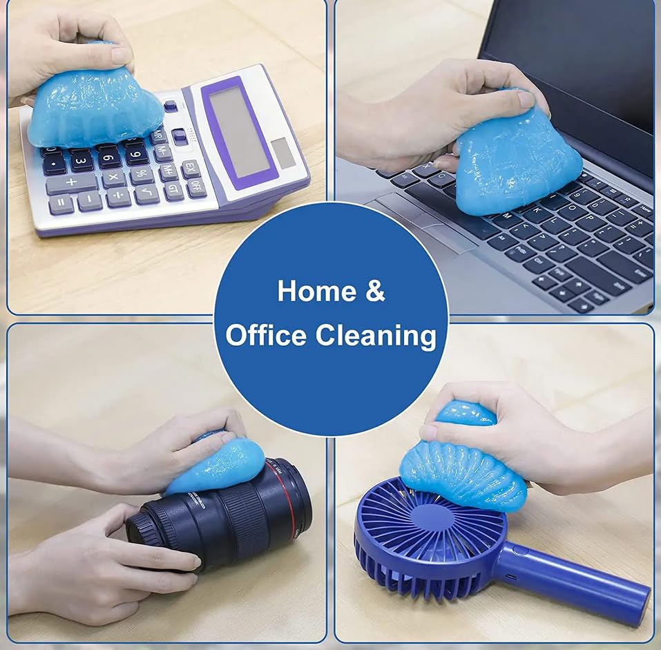 Universal Dust Cleaning Gel – 1 Pack Reusable Slime Cleaner for Car Interior, Keyboards, Laptops, Air Vents, Electronics & Office Equipment – Reaches Tight Cracks & Hard-to-Reach Areas