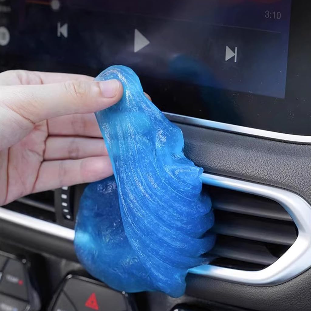 AOTDAOU Reusable Car Cleaning Gel Slime Putty - Strong Adhesive Dust Cleaner for Auto Vents, Interior, Keyboards & Electronics