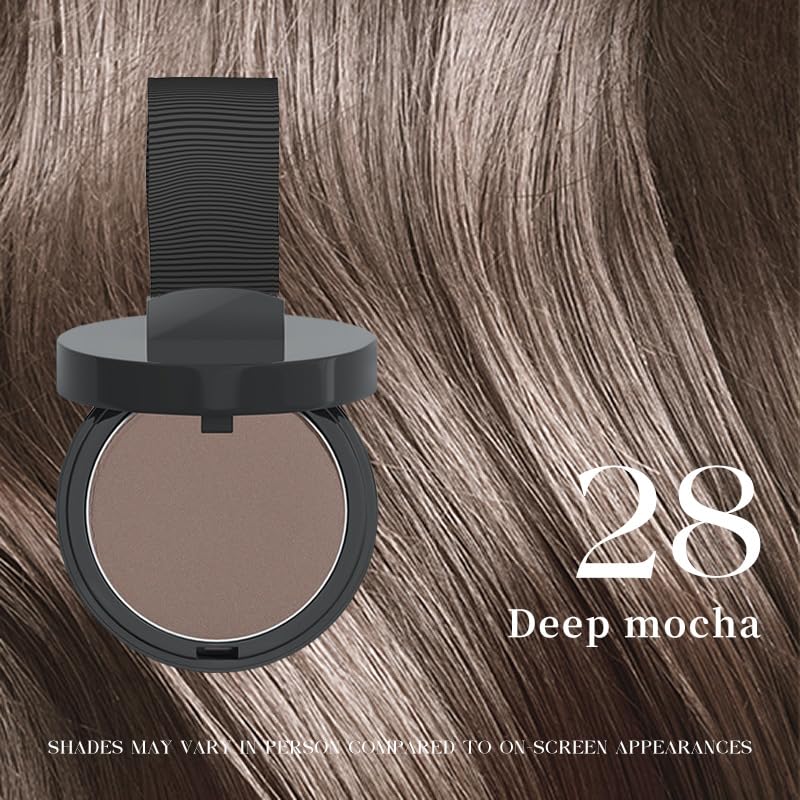 Maycheer Hairline Powder for Women - Hair Rich Shading Powder, 30 Colors Magic Root Cover Up (Deep Mocha 28)