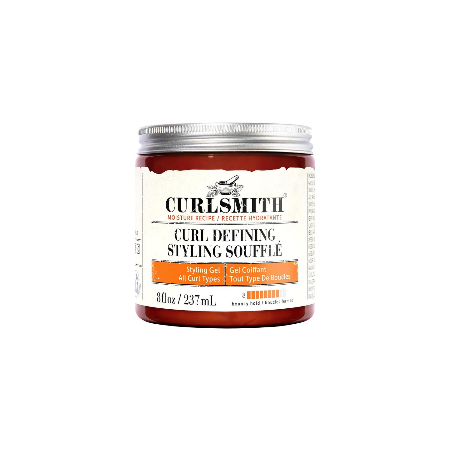 CURLSMITH - Curl Defining Styling Soufflé - Vegan Medium Hold Styling Gel for Wavy, Curly and Coily Hair (8oz)