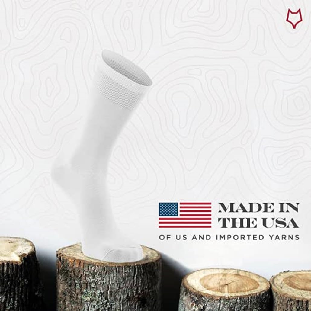 Fox River Standard Dry Crew Liner, Coolmax Thin Fabric for Comfort, Breathable, Moisture Wicking, Performance Boot Socks, White, X-Large