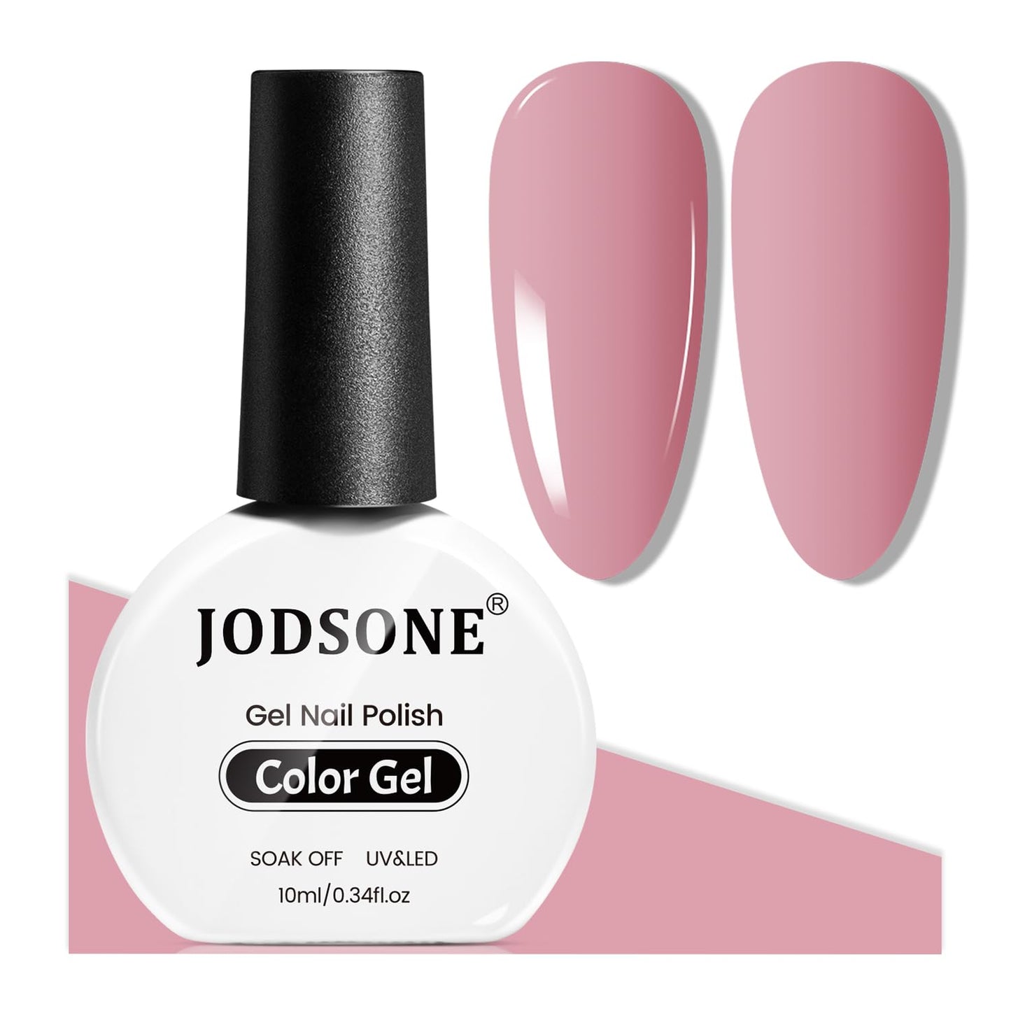 JODSONE 10ML Gel Nail Polish Dusty Roses Gel Polish Manicure LED UV Soak Off Curing for Home Salon Nail Art DIY Lady Roses Polish