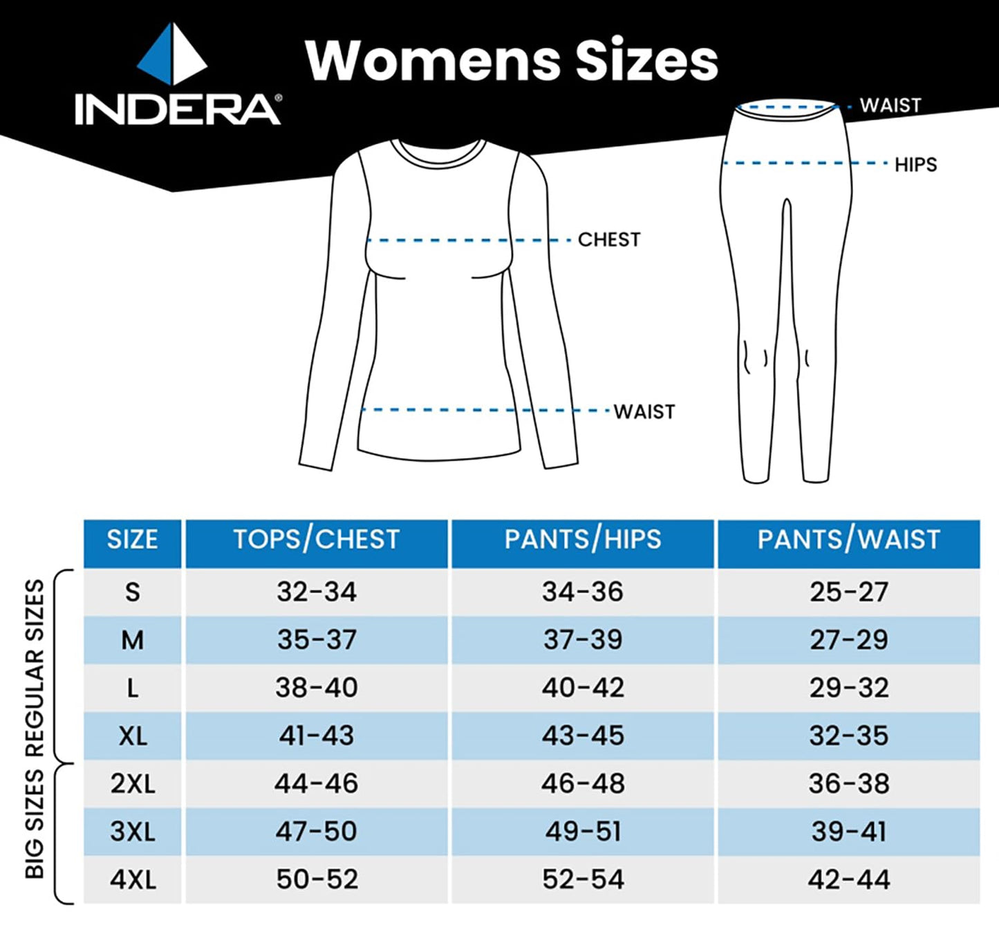 Indera Traditional Long Johns Thermal Long-Sleeve, Women
