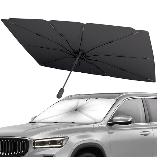 SONOMO Car Windshield Sun Shade Umbrella, UV Protection & Heat Insulation, 210T Foldable Sun Shield for Cars, Trucks, SUVs – 57"x33" Front Window Cover