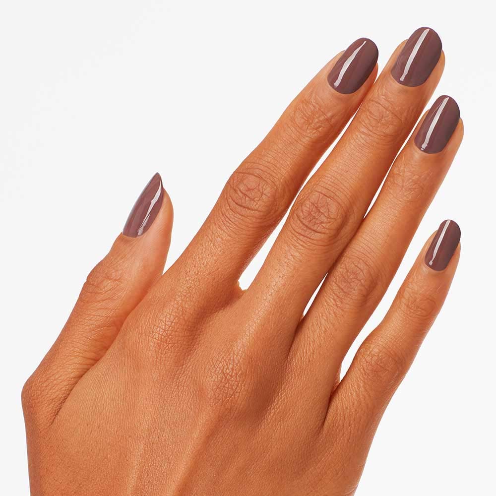 OPI Nail Lacquer Squeaker of the House | Opaque Dark Brown Crème Chip Resistant Nail Polish | Washington DC Collection