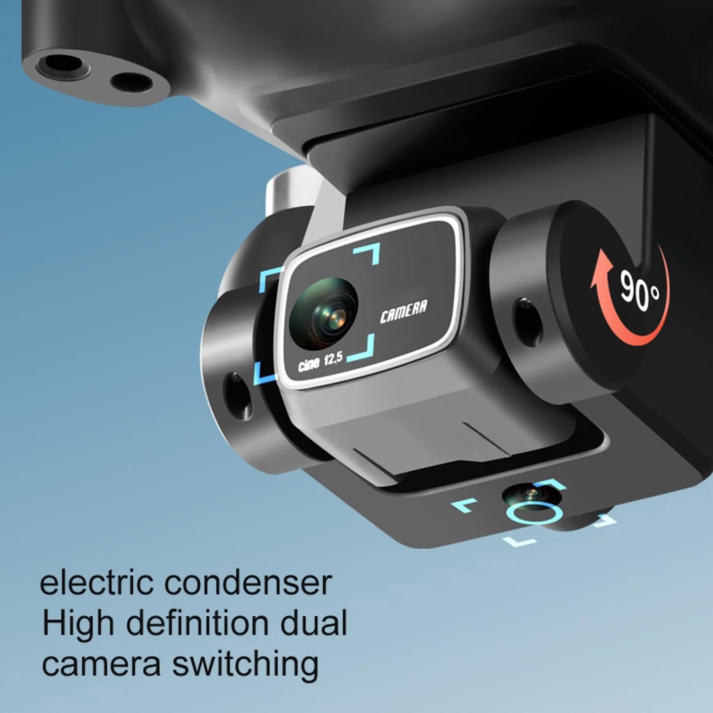 GoolRC S116 Drone with 4K Camera for Adults, RC Quadcopter with Obstacle Avoidance, Optical Flow, Trajectory Flight, Headless Mode, Gravity Sensor, Brushless Motor, Storage Bag and 2 Batteries (Black)