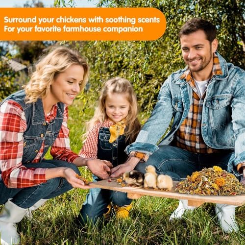 23 Oz Chicken Nesting Herbs Flowers 1.44lb Natural Nesting Box Herbs in 8 Dried Flowers & Herbs,for Freshening Coop Chicken Dust Bath Increase Egg Production Great Gift