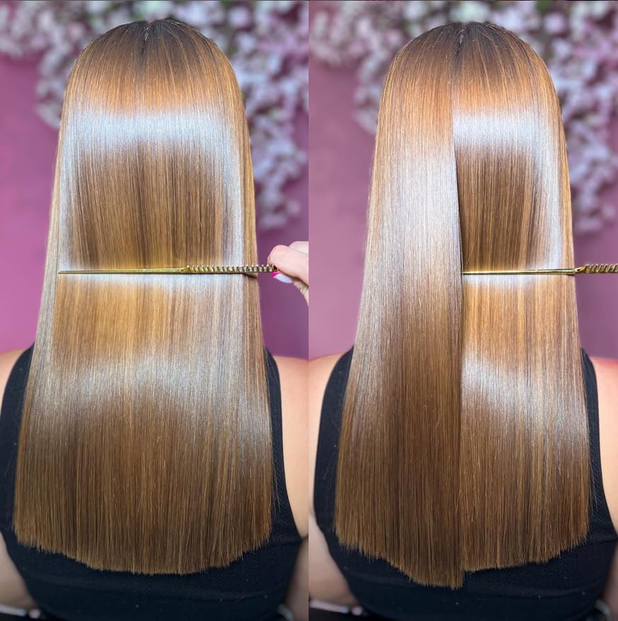 Brazilian Keratin Hair Straightening Complex (2x 120ml) - Blowout Long-Lasting Treatment with Argan Oil for Smooth, Professional Straightening Results - Keratin Research