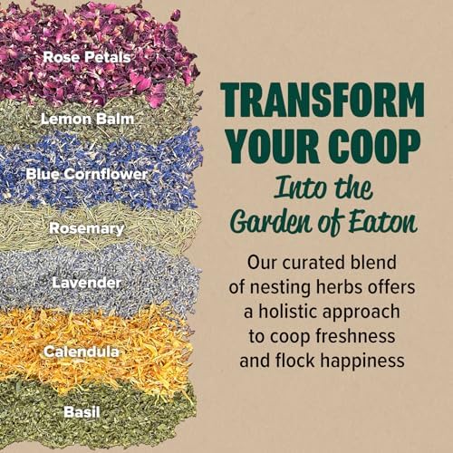 Eaton Pet and Pasture Premium Nesting Herbs, Aromatic Blend for Nesting Boxes & Chicken Coop, Natural Refresher & Pest Deterrent