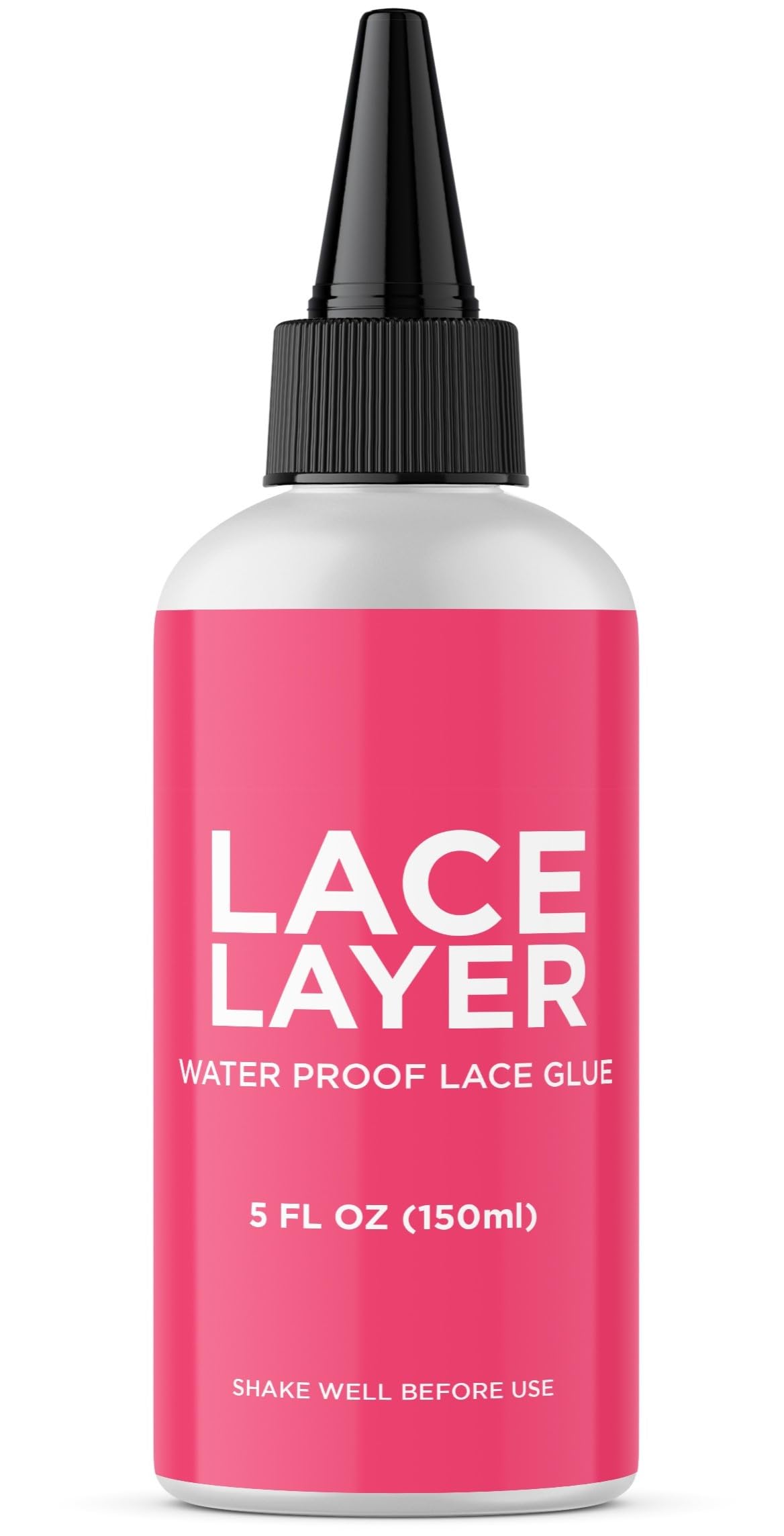 Lace Layer Lace Wig Adhesive - 5 oz - Invisible Bonding Glue for Lace Wigs, Frontals, and Closures, Waterproof & Humidity Resistant Lace Frontal Glue (Strong Hold) (5 oz)