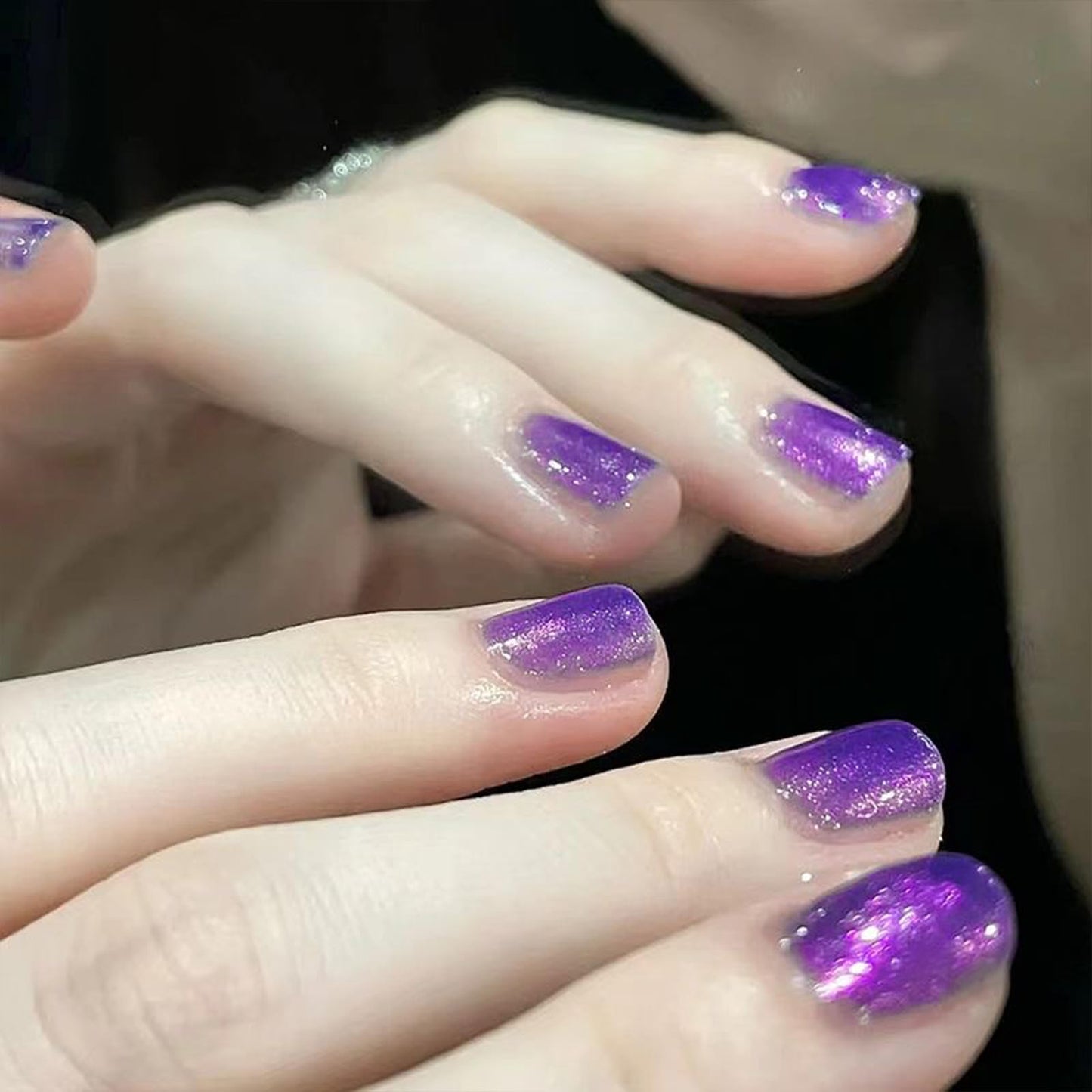 COSMOO Shimmer Nail Polish, 12ml Glitter Quick Dry Nail Lacquer for Nail Art Varnish, 0.41 fl oz