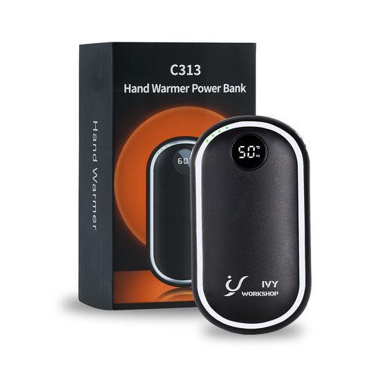 Hand Warmers Rechargeable, 10000mAh Electric Hand Warmer, 3 in 1 Dual-Sided Hand Warmers Reusable Heat Up to 140℉, Portable Hand Warmer Great Gift for Christmas Outdoors, Hunting, Camping, Women Mens