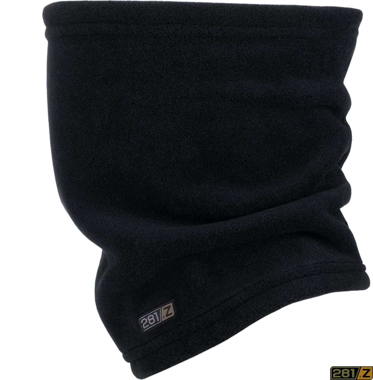 281Z Winter Warmer Neck Gaiter - Military Outdoor Sport - Polartec Thermal Pro Fleece Tube Scarf (Black, One Size)