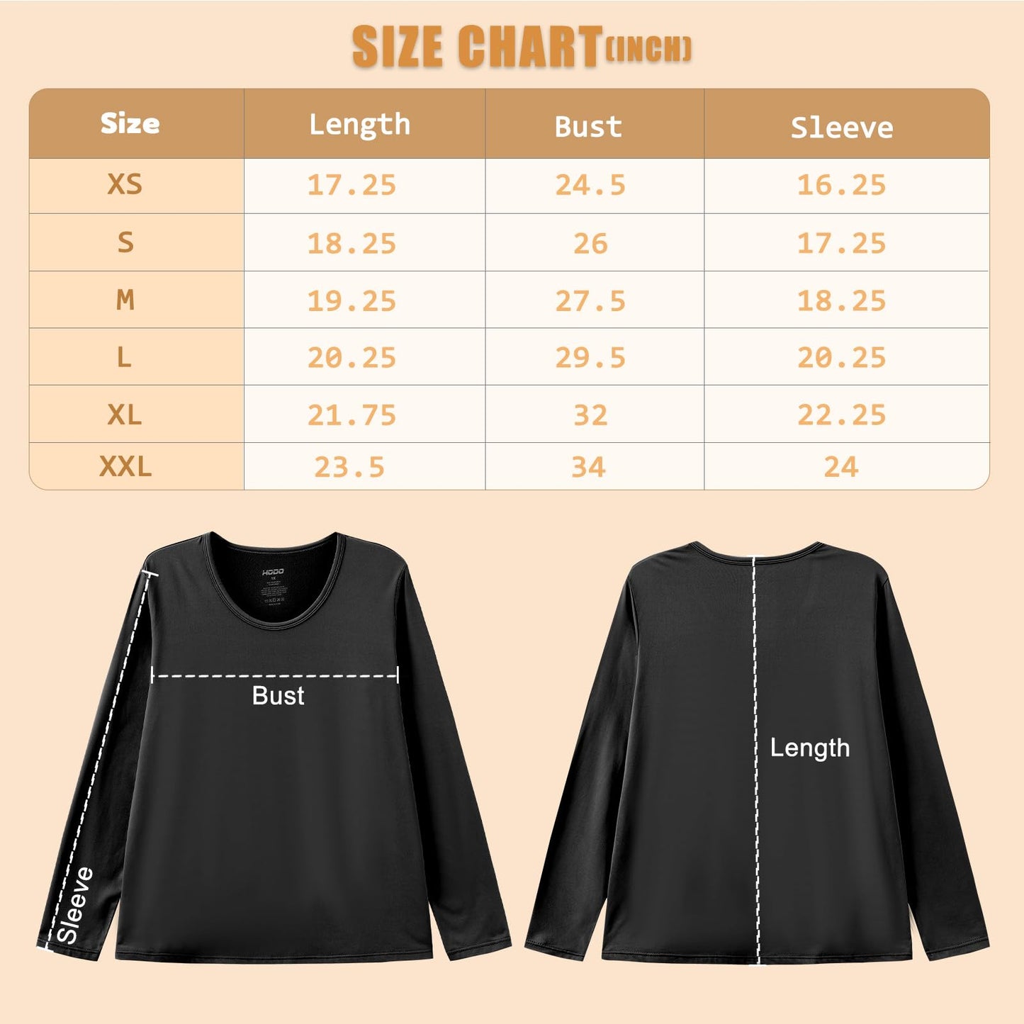 HODOSPORTS Boy's Thermal Underwear Top Kid’s Winter Base Layer Fleece Lined Compression Shirt Dark Grey