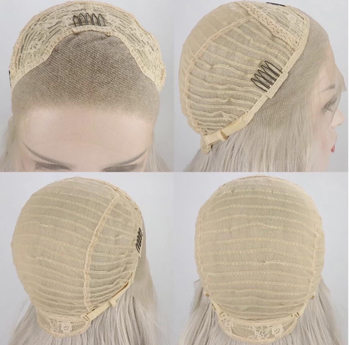 WXHWCX Long Wavy Light Purple Hair Synthetic Lace Front Wigs for Women Loose Wavy Free Part Glueless Lace Wigs Purple Heat Resistant Fiber Natural Hairline Water Wave Wig Cosplay Daily Party Wig