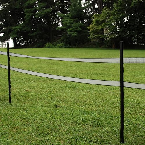 Zareba A-48B 4-Foot Step-in Electric Fence Posts - 50 Pack for Electric Fence System - Sturdy & Easy Installation, Black
