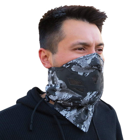 Half Face Mask for Cold Winter Weather. Use This Half Balaclava for Snowboarding, Ski, Motorcycle. (Many Colors) (Camo- Digital)