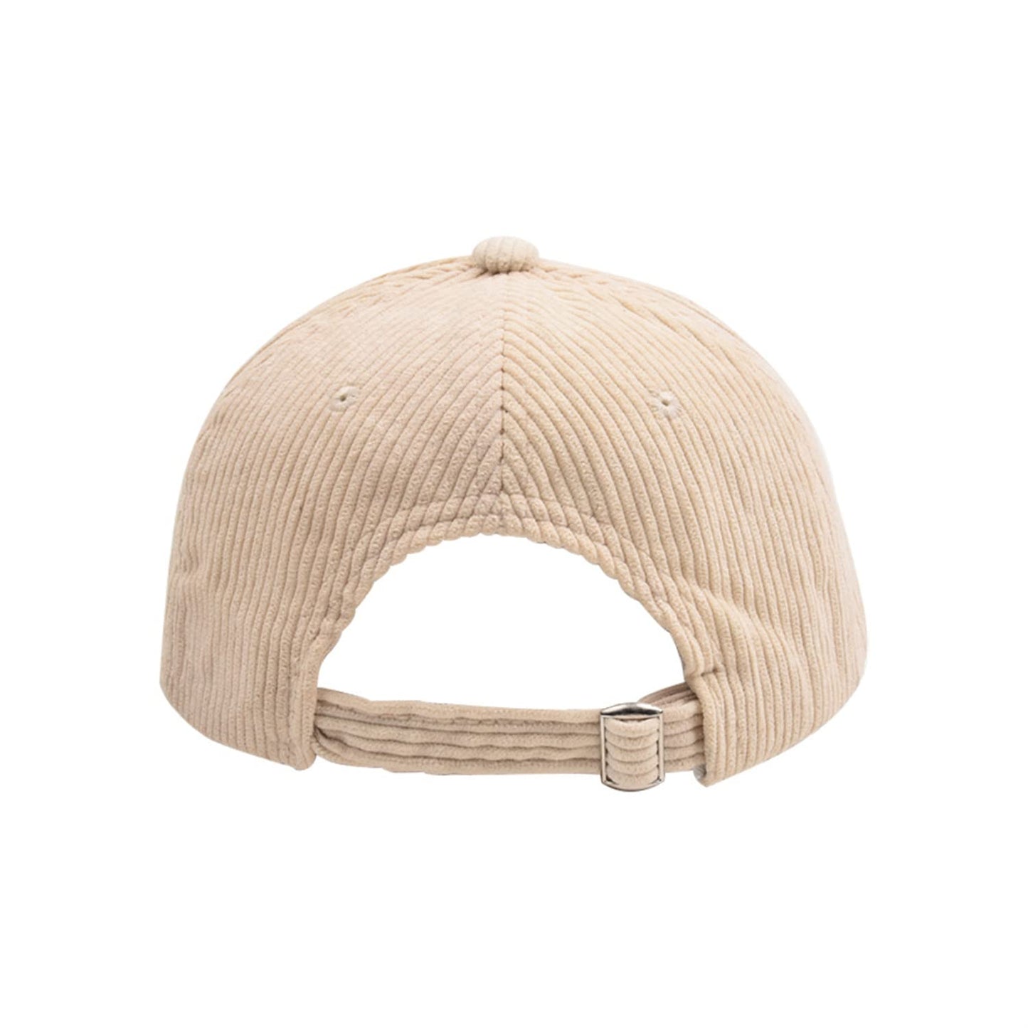 ProMindFun Women's Winter Corduroy Baseball Cap Men’s Smiley Face Hat 3D Patch Embroidered Adjustable Trucker Cold Weather Hats (03-Beige)