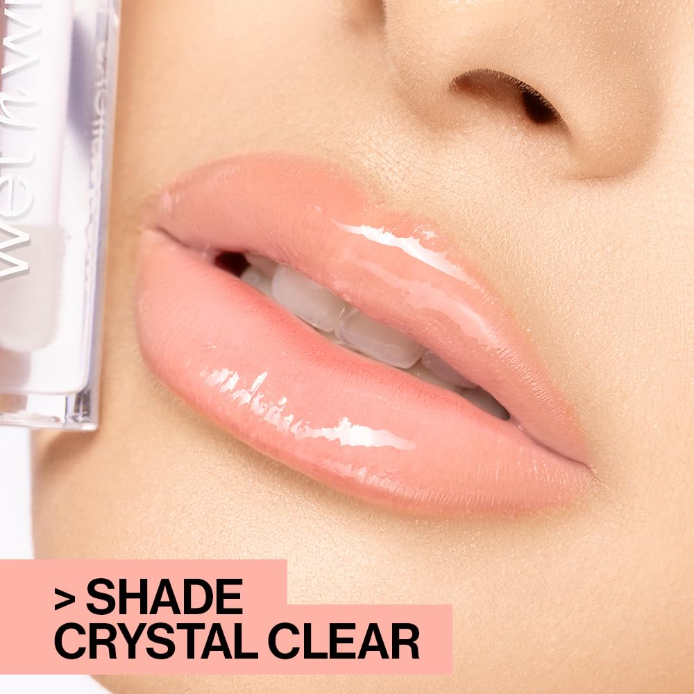 wet n wild MegaSlicks Lip Gloss, Ultra-Glossy, Vitamin-E Enriched, Ultra-Gloss High Shine Moisturizing, Cruelty-Free & Vegan - Red Sensation