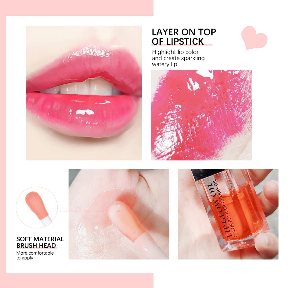 Sokgo Hydrating Lip Glow Oil, Plumping Lip Gloss, Moisturizing Lip Oil Gloss