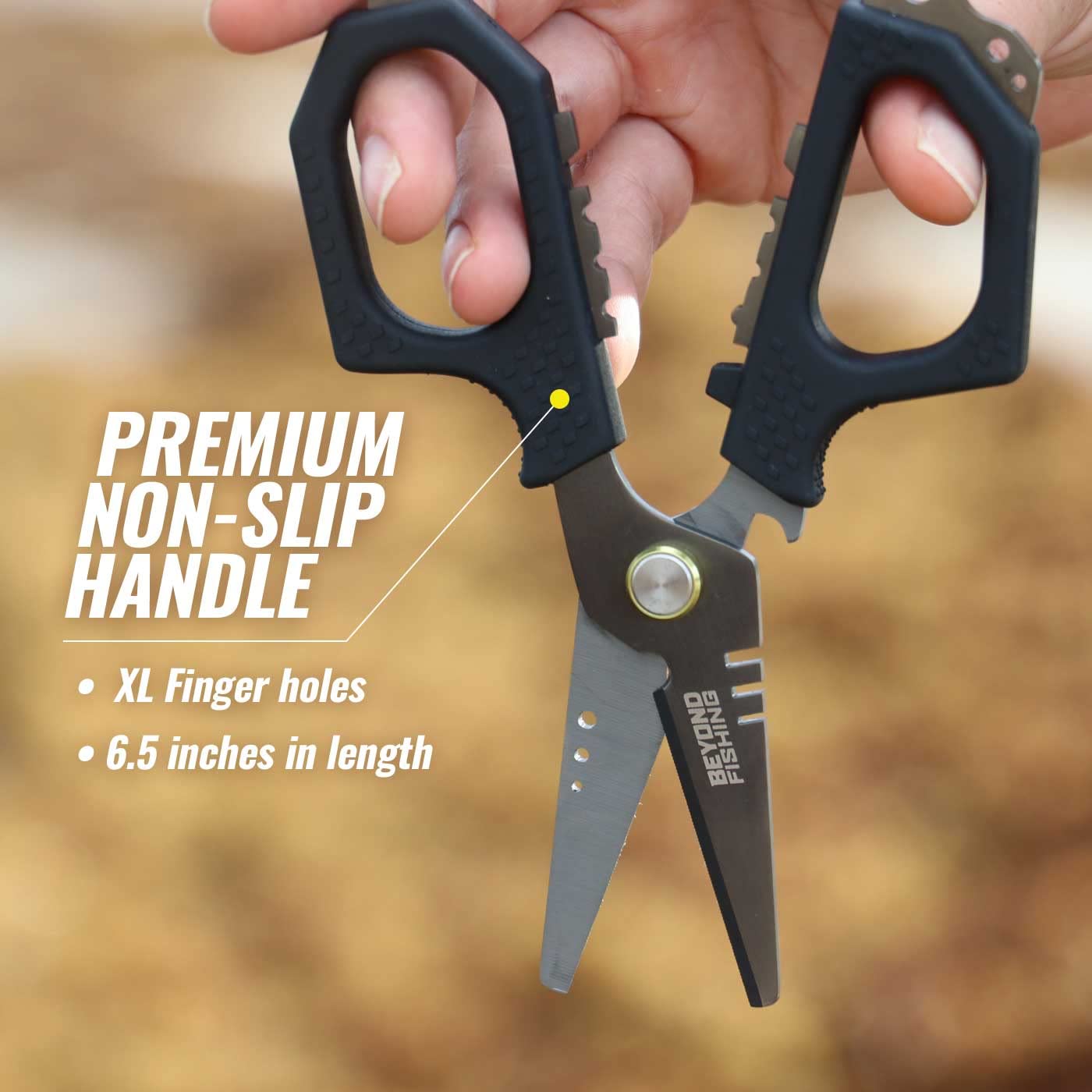 Beyond Fishing 6.5" Pro Shears (Black)