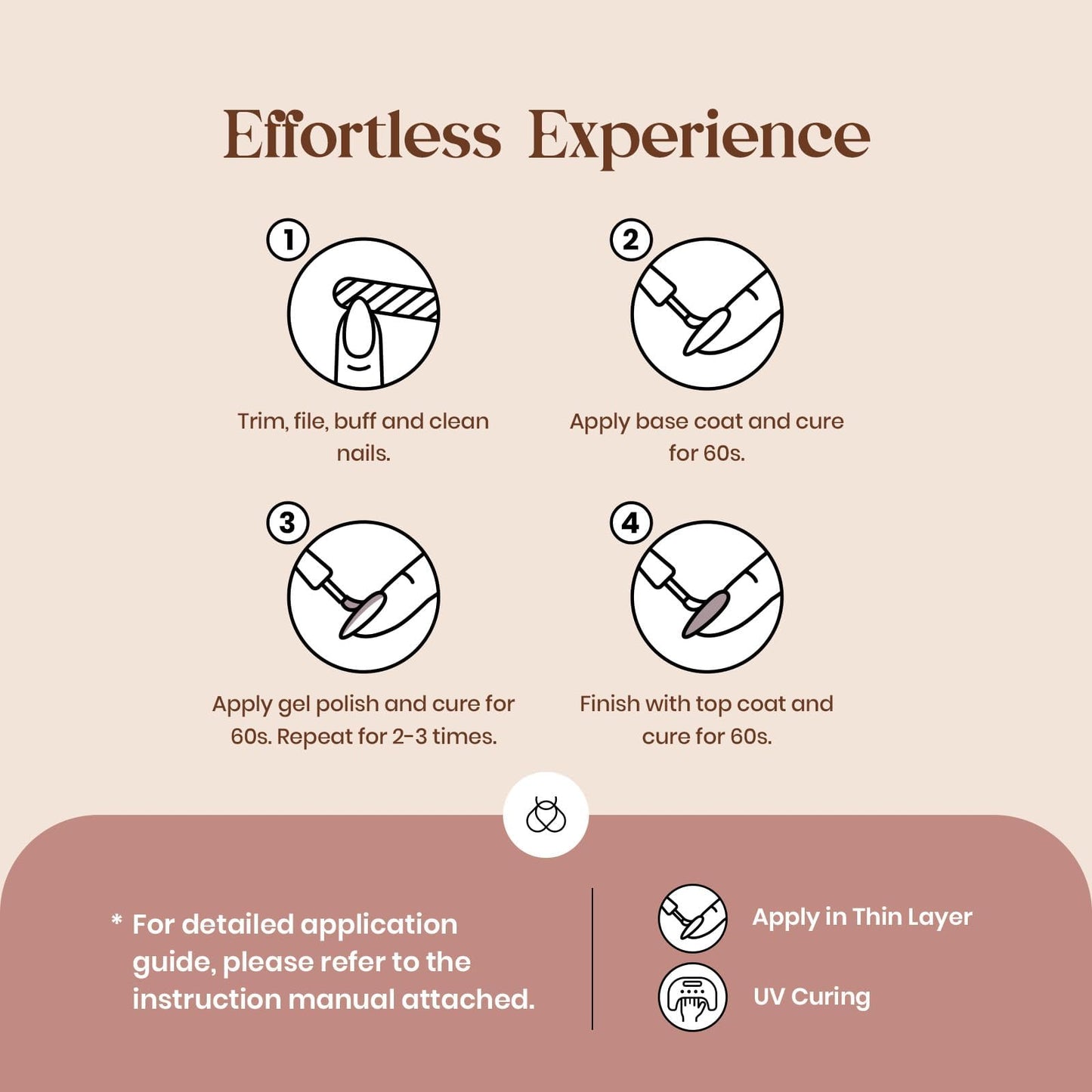 Beetles 6 Colors, Fall Colors Nude Pink Burgundy Glitter Brown Gel Polish Set Soak off UV Light for Easy DIY Nail Art Salon Home Design Gifts for Women