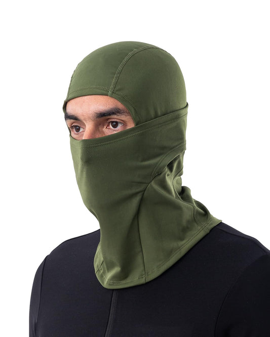 QUNATURE Balaclava Ski mask Winter Face Mask for Men & Women Windproof Fleece Thermal Ski Mask Breathable Neck Warmer Green