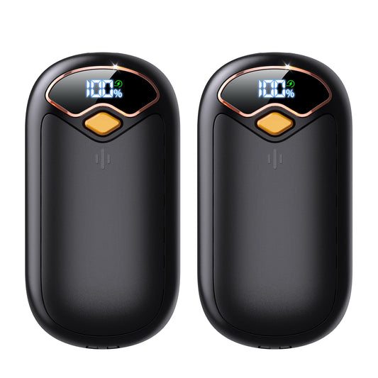 Hand Warmers Rechargeable - 7000mAh Magnetic Electric Hand Warmer 2 Pack, 20Hrs Warmth, LED Digital Display, 4 Heating Levels Portable Pocket Heater, Reusable Handwarmers for Raynauds Golf Hunting