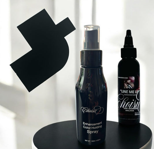 CHOISIE1 Enhancement Color, Enhancement Holding Spray, and Line-Up Card (Natural Black Bundle)
