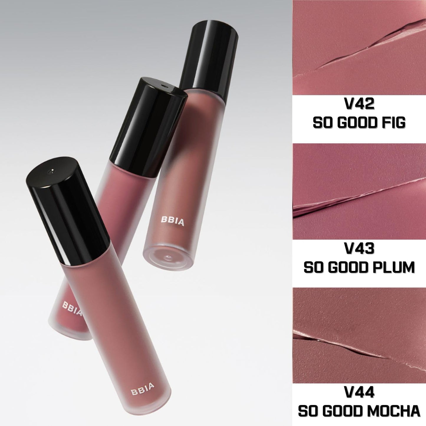BBIA Last Velvet Tint - Soft & Creamy Matte Finish Lip Stain, Blur Effect with Velvety Texture, Long-Lasting, High Pigment, Lightweight, Non-Drying, Vegan, Korean Lip Makeup (V44 SO GOOD MOCHA)