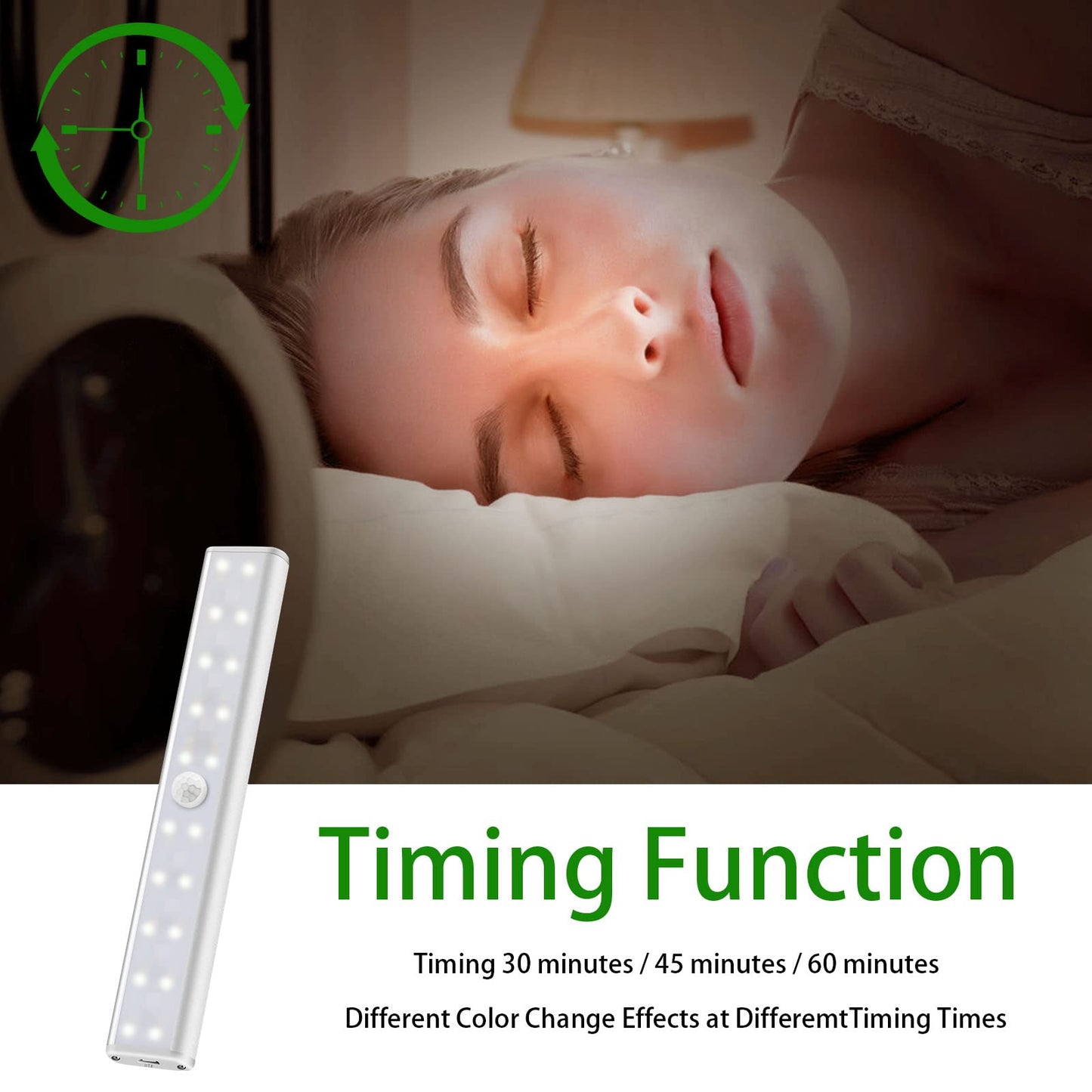 Diomart 48 LED Under Cabinet Lighting Wireless, 15 Colors Changeable Rechargeable RGB Under Cabinet Lights Remote Control Under Counter Lights Mini Night Light Bar for Indoor Display Shelf, 4 Pack