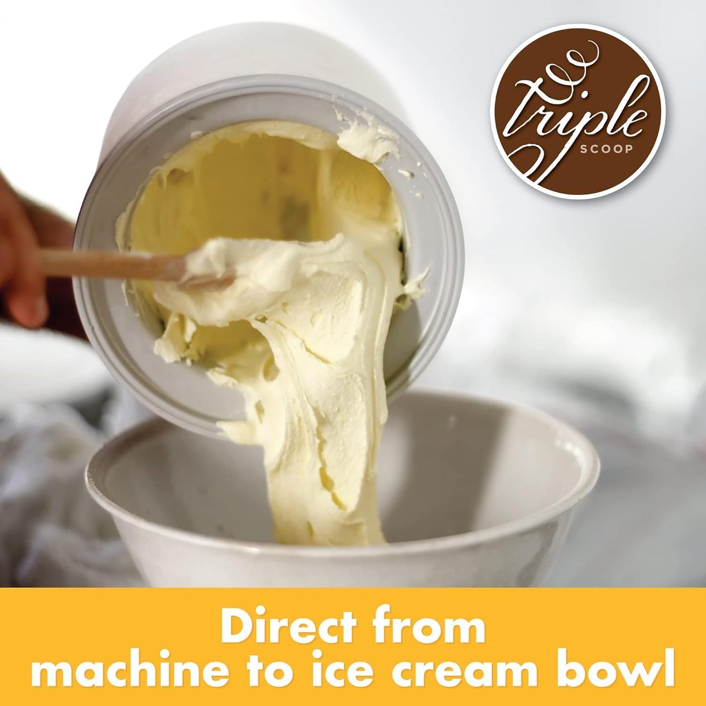 Triple Scoop - Variety Pack (4) Ice Cream Mix, Mix For Ice Cream Maker. Simple, Easy, Delicious. From Gourmet Mix To Maker in 5 Minutes. Made in USA (Vanilla, Chocolate, Strawberry, Mint Choc Chip)