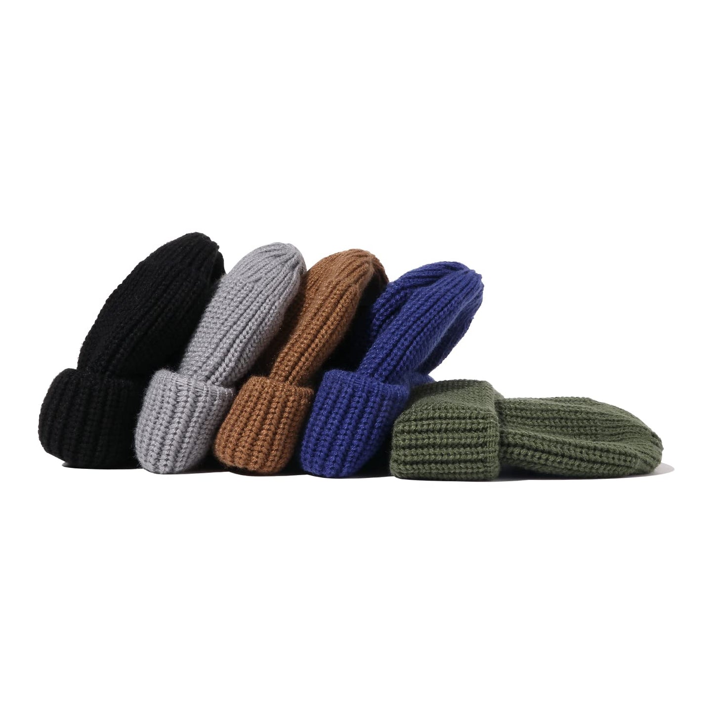 CLAPE Classic Knit Elasticity Beanie Cap Solid Color Skullcap Hip Hop Hats Winter Ski Snowboarding Cap Brimless Hat,Blue