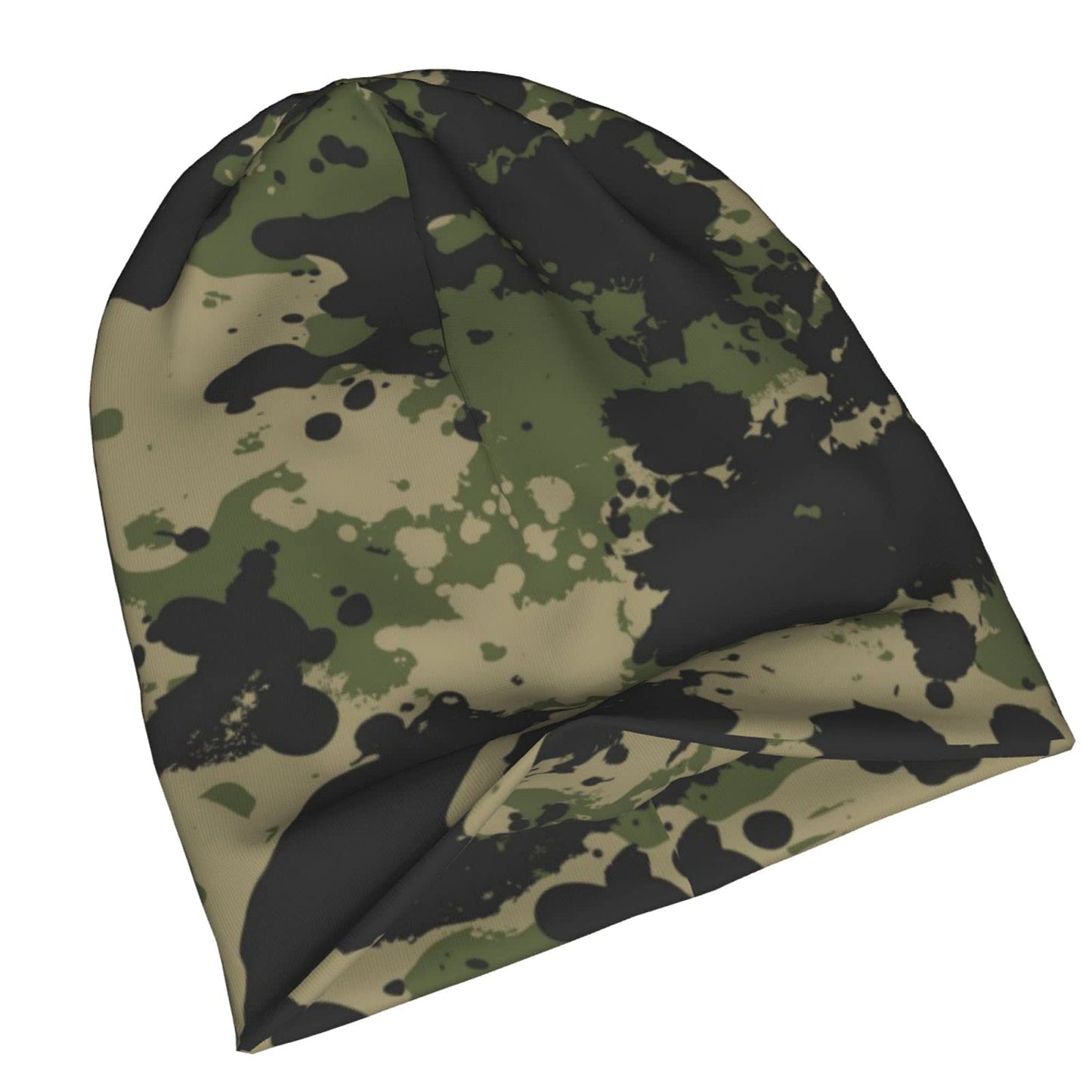 Yilad Camouflage Beanie Slouchy Chemo Hats, Skull Caps Baggy Headwear for Jogging Cycling Unisex