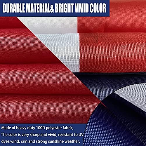 American and Texas State Flag Combo 3x5 Outdoor- Durable 100% Polyester Heavy Duty Fade Resistant US and Texas Flags Banner wall decor indoor