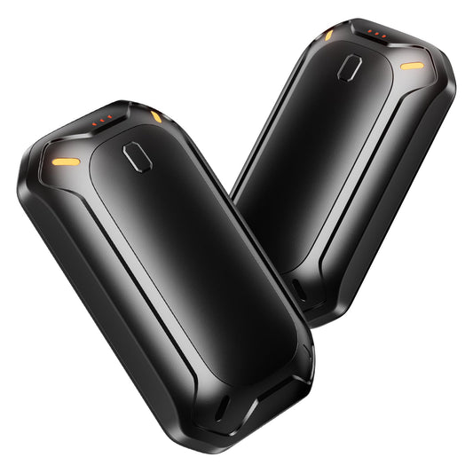coldSky 2 Pack Hand Warmers Rechargeable, ๐๐๐ฎ๐น ๐ ๐ฎ๐ด๐ป๐ฒ๐๐ถ๐ฐ Electric Hand Warmer, Double-Sided Warming Portable Heater Reusable, 12 Max Heating Time Pocket Hand Warmers Gifts Black
